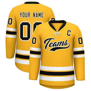 2025 nuevo diseño ropa deportiva chaqueta de hockey sobre hielo ropa camiseta alta calidad Oem personalizado hielo Sudadera con capucha Hockey Jersey - Product Image 2