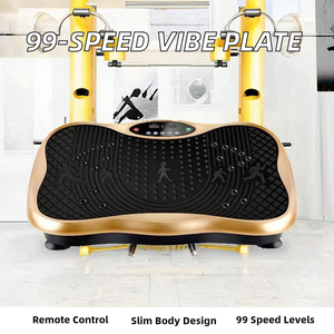 Máquina ultrafina de ejercicio físico de cuerpo completo de 99 velocidades, masajeador de pies con Control remoto inalámbrico, placa vibradora, productos de masaje - Product Image 3