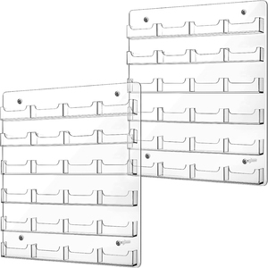 Nhà Máy Tùy Chỉnh Rõ Ràng Acrylic Thẻ Kinh Doanh Hộp Lưu Trữ Treo Tường Acrylic Tạp Chí Hiển Thị Giá Tủ Cho Thẻ Lưu Trữ - Product Image 3