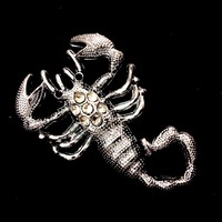 Nouvel emblème de voiture en métal 3D en forme de scorpion, badge de voiture animal