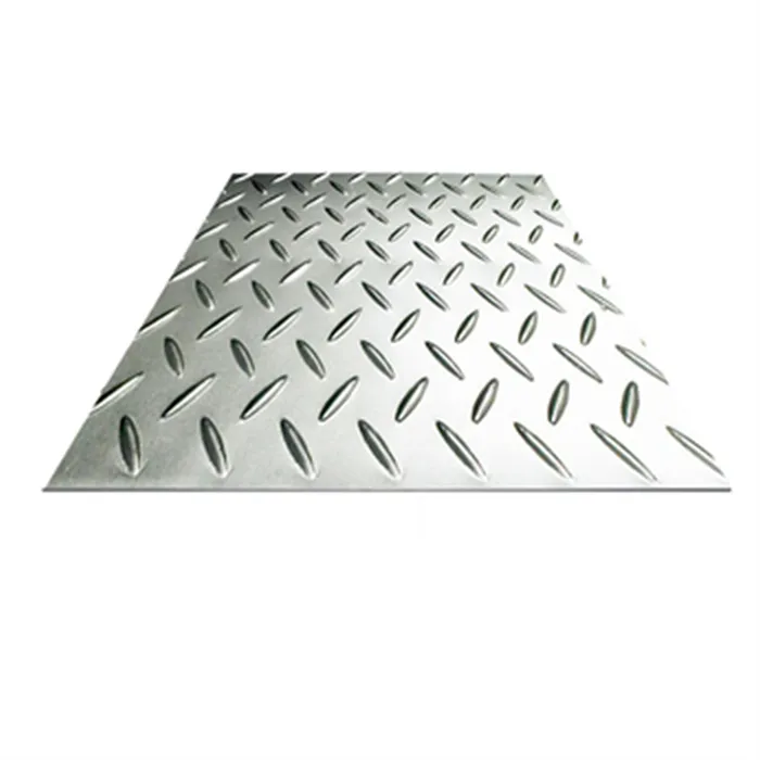 New 4X8ft Checkered Plates 1mm 2mm 6mm Thick Embossed Diamond galvanized steel decking checkered sheet