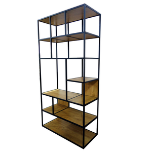 Estantería sencilla y moderna, librería con base metálica de gran tamaño - Product Image 2