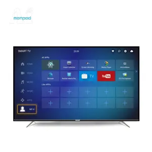 Trung Quốc Thương hiệu 86 inch Android 9.0 UHD 4k thông minh TV nhà máy được thực hiện với kính cường lực và thông minh HDR Wifi và USB giao diện màu đen