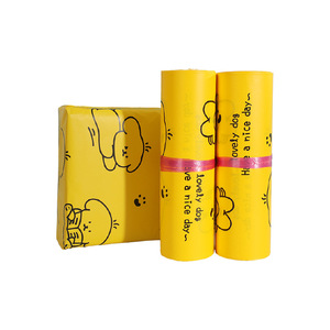 Bolsa de mensajería impermeable Yuejin, bolsa de embalaje gruesa autosellable con patrón de perro de dibujos animados amarillo para envío exprés de ropa - Product Image 2
