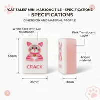 Nouvel ensemble de mahjong américain de luxe en acrylique breveté 2026, tuiles à motif Jelly Cat double couche, portable, pour 4 joueurs, écologique