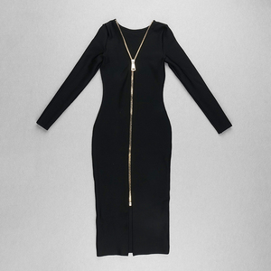 Femmes élégant personnalisé décontracté robe de bal formelle manches bouffantes moulante avec dentelle décoration Sexy Maxi robe de soirée en gros - Product Image 3