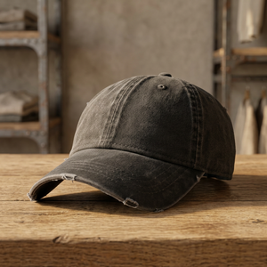 Gorra de béisbol de mezclilla lavada de 6 paneles, estilo Dad Hat, con visera curva, ajustable, informal, para exteriores, protección solar, gorra deportiva vintage de algodón y mezclilla - Product Image 3