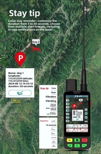 Traceur <span class=keywords><strong>GPS</strong></span> pour animaux de compagnie, couverture mondiale, distance illimitée, pour la chasse en extérieur, la chasse aux animaux et l'entraînement canin, collier anti-aboiement pour <span class=keywords><strong>chien</strong></span> - Product Image 5