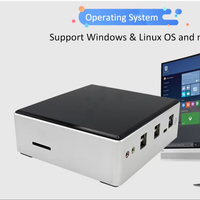 Безвентиляторный игровой компьютер EGLOBAL на базе Intel Core i3-8140U, 2*DDR4, MSATA, DP, HD, 2*RJ45 Gigabit LAN, 8*USB Type-C, BIOS, Linux, встраиваемый ПК