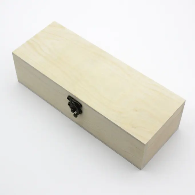 Caja de madera de bambú de pino, caja de almacenamiento de regalo vacía de frutas secas, caja de embalaje de regalo para joyería de nueces