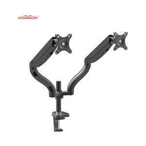 Supporto da Scrivania Charmount di Alta Qualità per Due <span class=keywords><strong>Monitor</strong></span> con Braccio <span class=keywords><strong>Doppio</strong></span>, Disponibile in Magazzino - Product Image 1