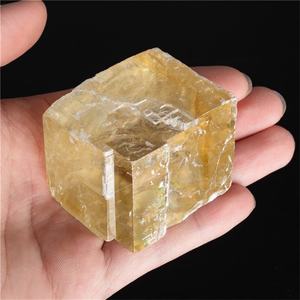 คริสตัลบำบัดสุดหรู แคลไซต์สีรุ้งธรรมชาติ แคลไซต์สีเหลืองขัดเงา อัญมณีหินบำบัดทางจิตวิญญาณ - Product Image 4