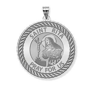 custom design religious medals saint Rita medal and Joan of arc medal for religion