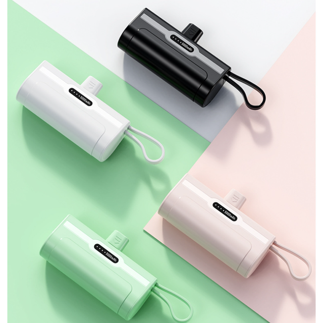 New 2023 Products Fast Charging Mini Kc Mobile 5000mah Powerbank 5000mah Small Portable Charger Capsule Power Bank