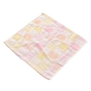 Toalla cuadrada de gasa de algodón de doble capa a cuadros para bebés, niños y uso en la cocina, 299 g/m² o menos - Product Image 5