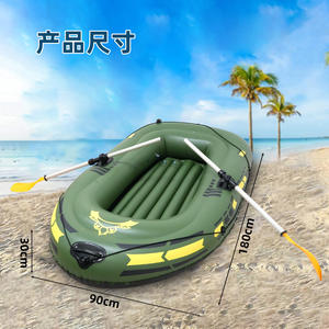 Bateau gonflable CQC Green 3,1-4m, kayak de pêche pour deux personnes, pour lacs et rivières, unisexe, PVC 30 Silk - Product Image 2
