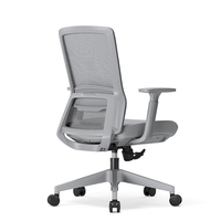 Chaise de bureau pivotante à dossier moyen en maille, idéale pour les projets d'ingénierie, réglable en hauteur, capacité de charge 150 kg
