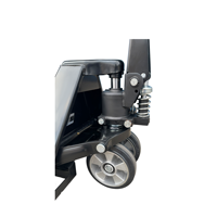 Transpalette manuel hydraulique ICHIMENS 540x1150mm 2.5T avec poignée ergonomique et roues tandem en PU, garantie 3 ans, utilisation intérieure/extérieure