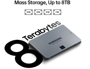 Nuovo SSD 870 QVO da 2,5 Pollici, Disco Rigido Interno da 1TB a 8TB, Interfaccia <span class=keywords><strong>SATA</strong></span> 3.0, Unità a Stato Solido per Laptop e PC - Product Image 2