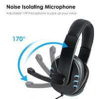 Headset Gaming Pengganti Headband untuk Ponsel Mic Gaming Headset Wired Headphone Dengan Mikrofon