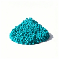 Masterbatch plastique vert clair, résistant à la température et aux intempéries, granulés de couleur universels