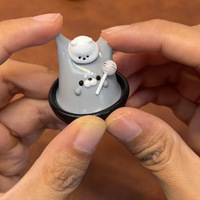 Jouet Squishy Mini Takoyaki Mignon en Silicone Souple, Jouet Anti-Stress Kawaii en Forme d'Animal de Dessin Animé, Cadeau de Décompression