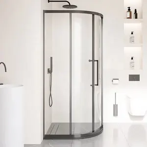 Buona qualità quadrante porta doccia scorrevole in vetro bagno cabina doccia