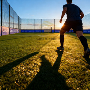 Komplettes Sportausrüstungsset Multisportplatz Spielplatz Fußballfeld Käfig Fußballplatz Komplettanlage - Product Image 4