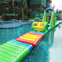 Vente chaude 0.9mm épaissir PVC gonflable jeu flottant gonflable jouets d'eau gonflable flottant parc maritimes ou lac utilisation