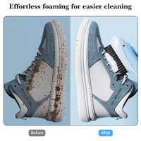 Brosse de nettoyage multifonctionnelle à long manche pour vêtements et chaussures, avec distributeur de savon intégré – Offre spéciale