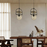 Lustres suspendus en verre soufflé moderne avec LED, angle de faisceau de 360°, blanc chaud 3000K, installation facile, décoration intérieure, salle à manger