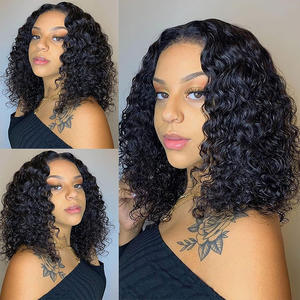 Wholesale Custom High-definition HD Lace Vietnamese Human Hair <strong>Wigs</strong> Curly Mixed Hair Styles for Lace Construction - Product Image 2