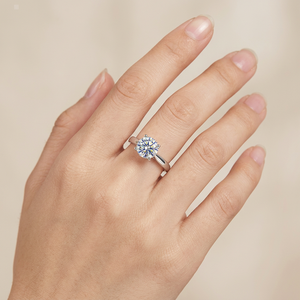 Anillo de Plata de Ley 925 con Moissanita de Corte Princesa en Forma de Corazón, Hermosa Joyería de Moda para Mujer, para Bodas y San Valentín - Product Image 2