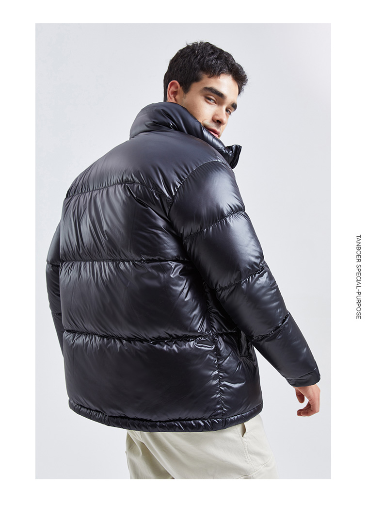 Áo khoác ngoài trời mùa đông dành cho nam Quần áo ngắn 2 mặt 100% Polyester 4