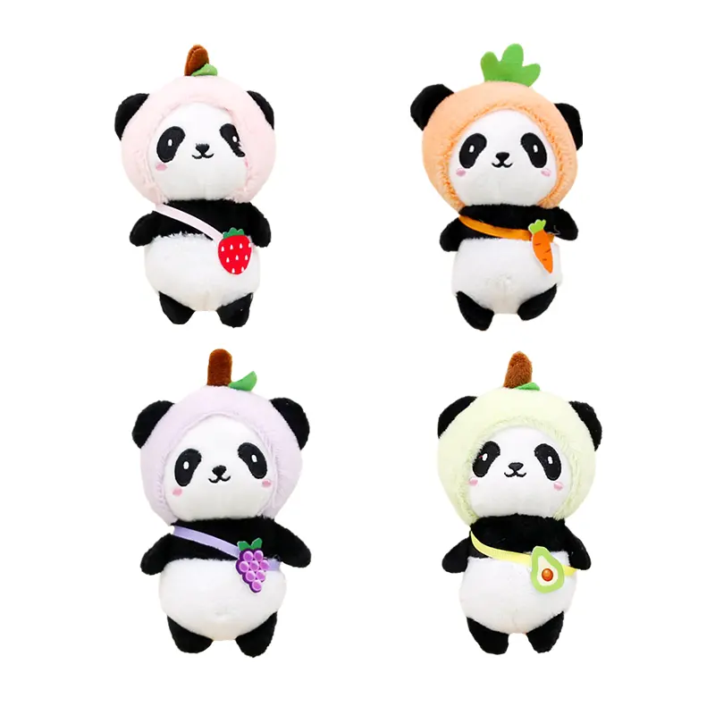प्यारा कावायी कार्टून पांडा गुड़िया पेंडेंट बैग आकर्षण खिलौने