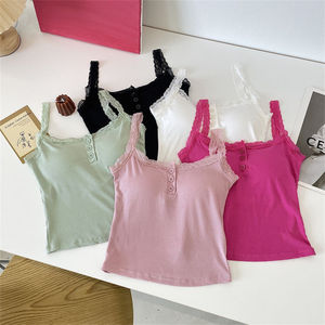 Lencería de mujer Sujetador push up Sexy <span class=keywords><strong>O</strong></span> cuello tubo superior pecho borde de encaje Color sólido ropa interior femenina sujetador suave con almohadilla en el pecho - Product Image 2