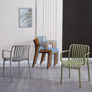 Free Sample High Quality Modern Cheap Polypropylene Breathable Plastic Stacking Convertible Optional Color Dining <b>Table</b> <b>Chair</b> - Product Image 6