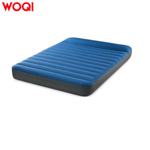 Matelas pneumatique gonflable Woqi 75x54x8,5 pouces avec pompe intégrée, tapis de couchage de camping rectangulaire bleu, matelas pliable - Product Image 5