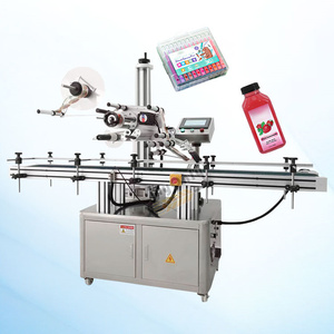 Máquina aplicadora de etiquetas de marca para bolsa de Mylar, caja redonda de cartón de huevos, pegatina de tapa de lata de avión de escritorio automático - Product Image 4