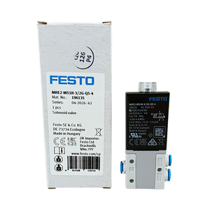 Válvula Solenoide Neumática de Conmutación Rápida de 3/2 Vías Serie MHE de FESTO Original, MHE2-MS1H-5/2-3/2G-M7-K, para Automatización Industrial - Product Image 1
