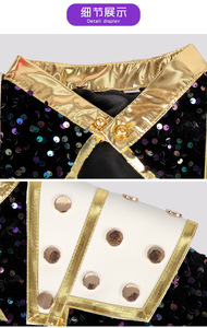 Disfraz Infantil de Kpop Sorceress <span class=keywords><strong>Hunter</strong></span>, Traje Dorado de Canción Dorada, Conjunto Zoe Rumi Negro y Dorado - Product Image 3