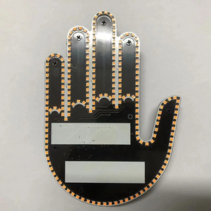 PUERXIN nouveau RC indicateur frein voiture lumières doigt moyen accessoire intérieur fête lampe décorative comique Auto conduite lumières - Product Image 6