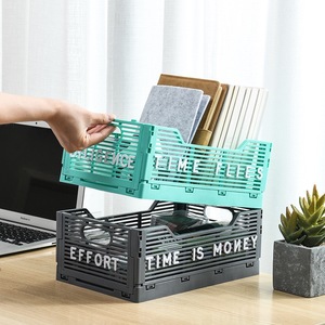 Wholesale Eco-Friendly Stackable Rectangular PP Plastic Desktop File <b>Basket</b> for Household Supply Organizer Mesh Storage <b>Basket</b> - Product Image 6