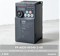 Variateur de fréquence Mitsubishi FR-A820-00340-2-60 5,5 kW, 3 phases, 220 V CA, contrôle vectoriel sans capteur, CE