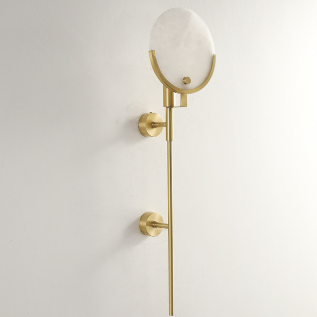 Luxury LED Natural Stone Wall Light for Hallway Bedroom Living Room Balcony Corridor Decor Alabaster Wall Lamp