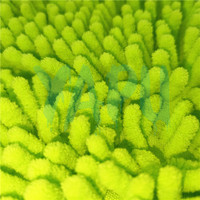 Yep Green Chenille Fabric Ultra-Fine Fiber Nap 2cm Mop Cloth 7 Needles/10cm DIY OEM Customized Size Stainless Steel Roller for