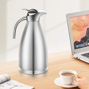 Commerciale 2L in acciaio inox caffè Thermos maniglia per caffè/ristoranti all'ingrosso disponibile tè frutta infusione brocca - Product Image 3