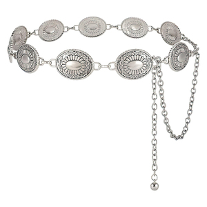 Cinturón Western Concho para Mujer, Cadena Dorada, Estilo Vaquero Bohemio para Vestidos, Jeans y Conciertos <span class=keywords><strong>Country</strong></span> - Product Image 4