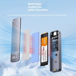 علبة قرص صلب خارجي ماي وو K1751 M.<span class=keywords><strong>2</strong></span> NVMe إلى Type-C، علبة ألومنيوم لقراءة الأقراص الصلبة المحمولة - Product Image 2