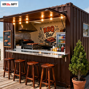China Prefabricated 20FT 40FT Shipping Bar Restaurant Cafe Container Fast Food Kiosk Coffee Shop Store - Product Image 5